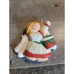 Eddie Angel girl drummer ornament Xmas decor